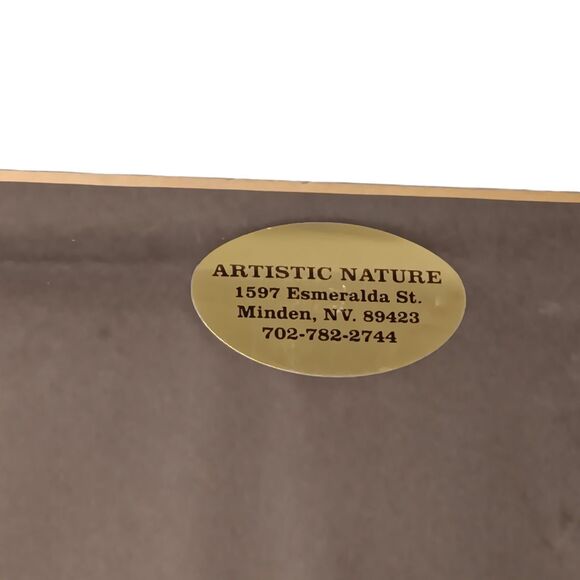 VTG Barbara Mock Sunflowers Print Matted Framed Blue Yellow Black & White Checks - Picture 3 of 15